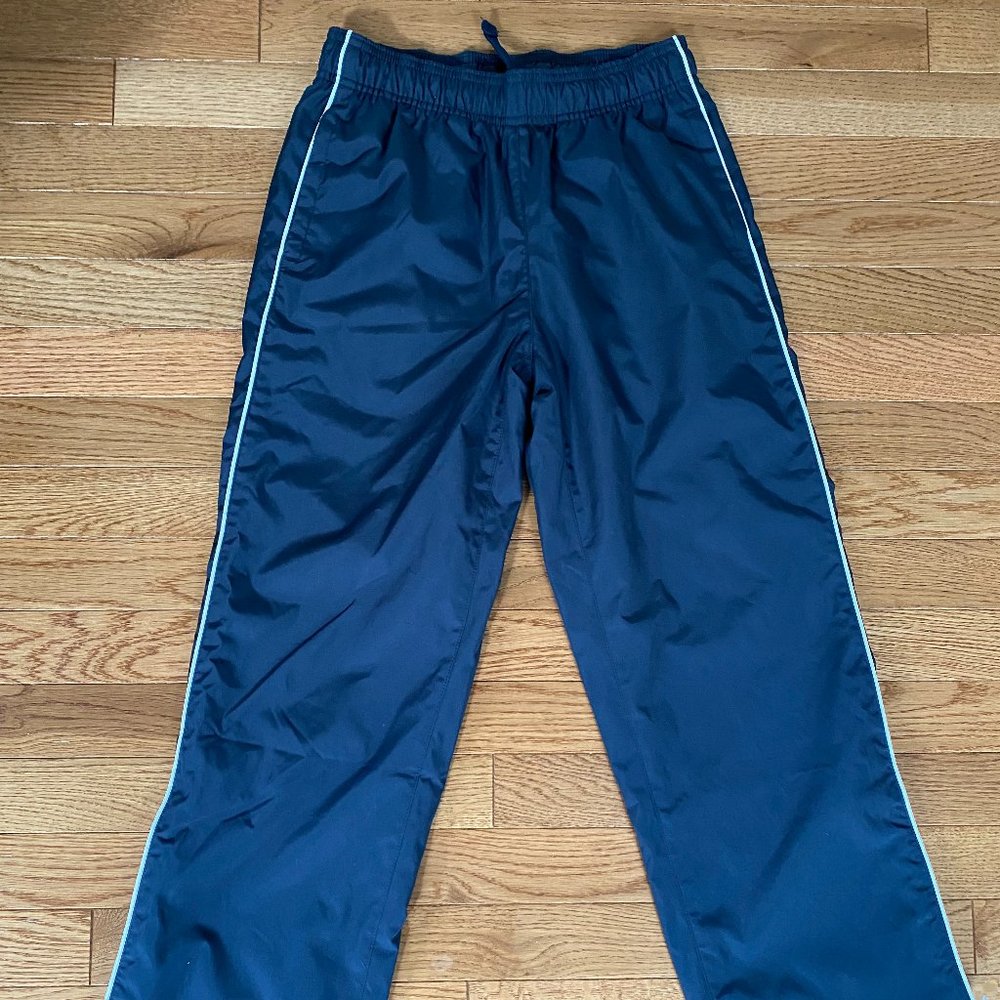 Land's End, lined athletic pants, navy blue, Youth medium